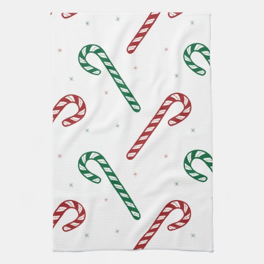 Candy Cane Kitchen Towel Theedoek (Verticaal)