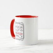 Candy Cane Lane Hot Chocolate Bar voeg monogram to Mok (Voorkant links)