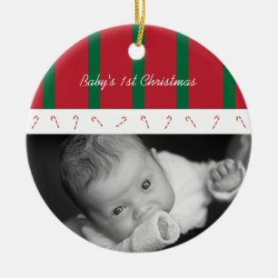 Candy Cane Lane Ornament (groen gestreept)