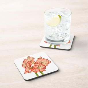 Candy Cane Lelies op Onderzetters