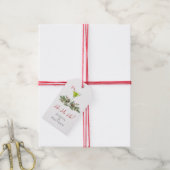Candy Cane Martini en Mistletoe Koppel Vakantie Cadeaulabel (Met Touw)