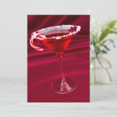 Candy Cane Martini Kaart (Staand voorkant)