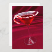Candy Cane Martini Kaart (Voorkant / Achterkant)
