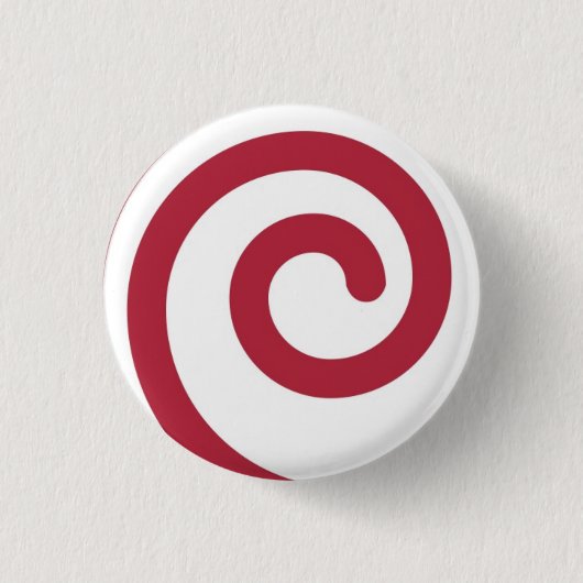 Candy Cane Martzkin Button voor kerstmis (Voorkant)