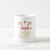 Candy Cane "Merry & Bright" Kerst Mok (Center)