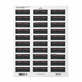 Candy Cane Merry Christmas Gift Label (Full Sheet)