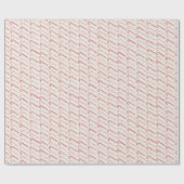 Candy Cane Modern Kerstmis Cadeaupapier (Vlak)