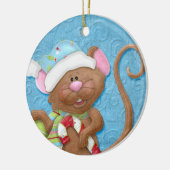 Candy Cane Mouse Holiday Ornament (Links)
