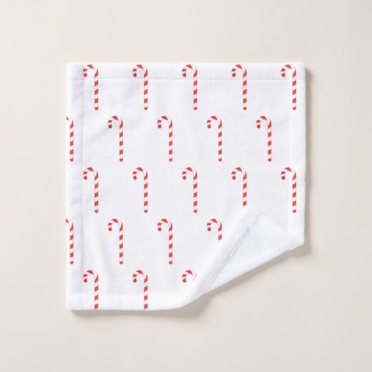 Candy Cane Painting Pattern Bath Towel Set Bad Handdoek (Wasdoekje)