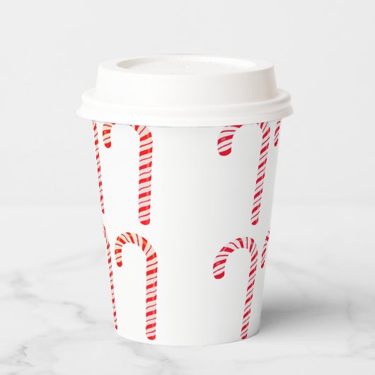 Candy Cane Paper Cup Papieren Bekers (Links)