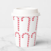 Candy Cane Paper Cup Papieren Bekers (Achterkant)
