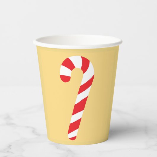 Candy Cane Paper Cup Papieren Bekers (Voorkant)