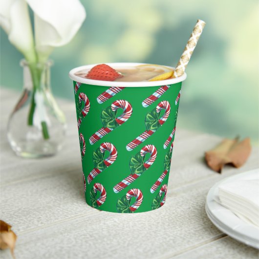Candy Cane Paper cup Papieren Bekers (Insitu)