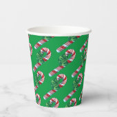 Candy Cane Paper cup Papieren Bekers (Achterkant)