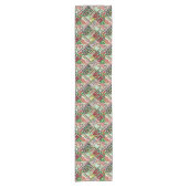 Candy Cane Patchwork Patroon Korte Tafelloper (Voorkant)
