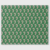 Candy Cane Pattern Cadeaupapier (Vlak)