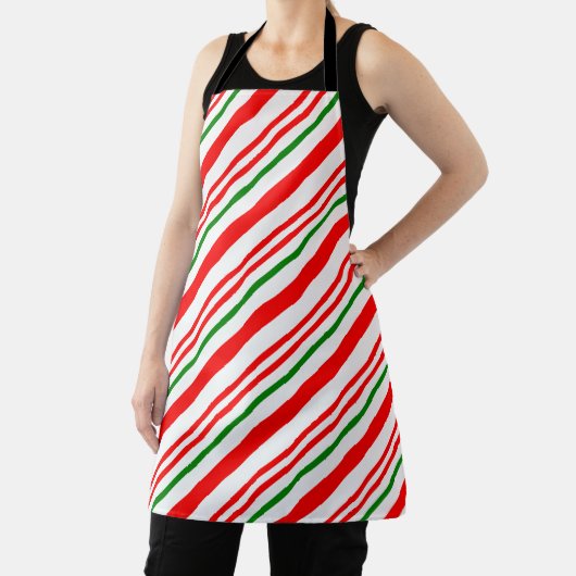 Candy Cane Pattern in Red Green White Schort (Insitu)