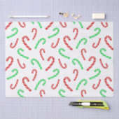 Candy Cane Pattern (rode en groene Waterverf) Tissuepapier (Craft)