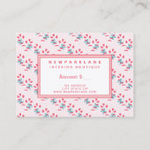 Candy Cane Pattern Roze Kerst Gift Certificaat (Achterkant)