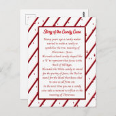Candy Cane Post Card Briefkaart (Voorkant / Achterkant)