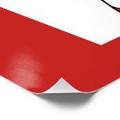 Candy Cane Print Perfect Poster (Hoek)