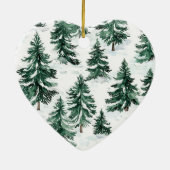 Candy Cane Red Stripes Kerstmis Keramisch Ornament (Achterkant)