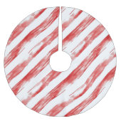 Candy Cane Red Stripes Kerstmis Kerstboom Rok (Voorkant)