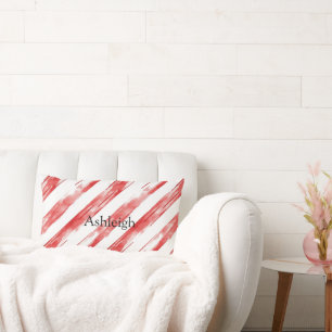 Candy Cane Red Stripes Kerstmis Kussen