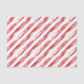 Candy Cane Red Stripes Kerstmis Tissuepapier (Voorkant)
