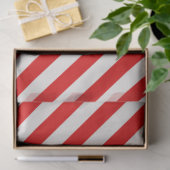 Candy Cane Red White Stripes Kerstmis Tissuepapier (Geschenk)