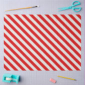 Candy Cane Red White Stripes Kerstmis Tissuepapier (Craft)