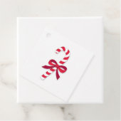 Candy Cane Ribbon Classic Illustration Bedankjes Labels (In situ)