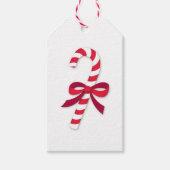 Candy Cane Ribbon Classic Illustration Cadeaulabel (Voorkant)