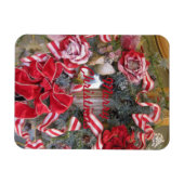 Candy Cane Ribbon Magneet (Horizontaal)