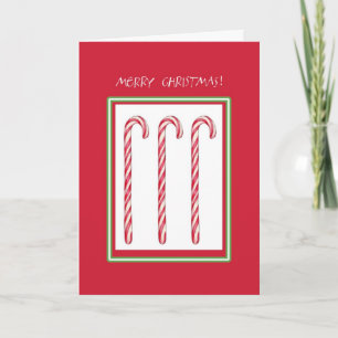 Candy Cane Rode Kerst Kaart