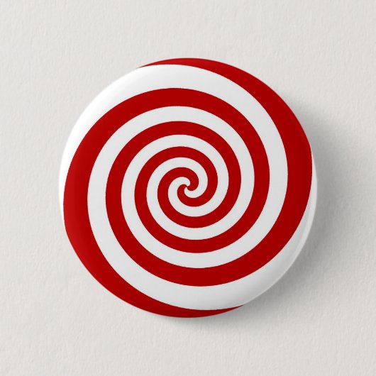 Candy Cane Ronde Button 5,7 Cm (Voorkant)