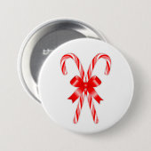 Candy Cane Ronde Button 7,6 Cm (Voorkant /achterkant)