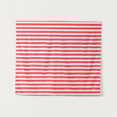 Candy Cane Rood en Wit Eenvoudig Horizontaal Gestr Wandkleed (Voorkant (horizontaal))