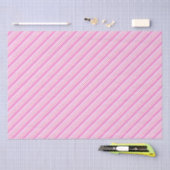 Candy Cane Roze en Witte Kerst Patroon Tissuepapier (Craft)