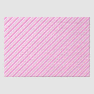 Candy Cane Roze en Witte Kerst Patroon Tissuepapier