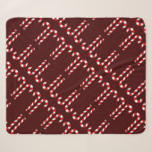 Candy Cane Sherpa Deken (Voorkant (horizontaal))