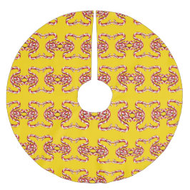 CANDY CANE SLANG op GOLD tree rok Kerstboom Rok