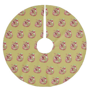 CANDY CANE SLANG op VEGAS GOUDEN boomrok Kerstboom Rok