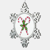 Candy Cane Snowflake Ornament (Rechts)
