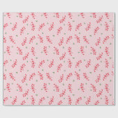 Candy Cane Sprinkle Pattern - Pink Holiday Design Cadeaupapier (Vlak)