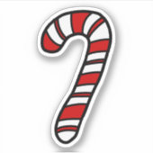 Candy Cane Sticker (Voorkant)