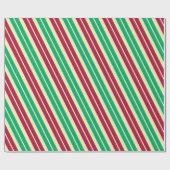 Candy Cane Stripe Cadeaupapier (Vlak)