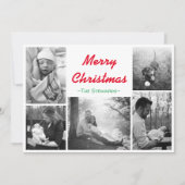 Candy Cane Stripe Christmas Kaart (Voorkant)