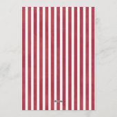 Candy Cane Stripe Christmas Party Invitation (Dos)