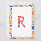 Candy Cane Stripe Flashcard R (Voorkant)
